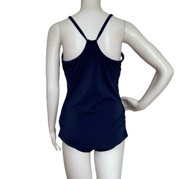Melika Tankini Top and Bottoms Blue Sz L Made in USA NWT - Picture 5 of 15